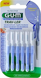 GUM Trav-Ler Ragers - 0.6mm (Blauw) - 6 Stuks